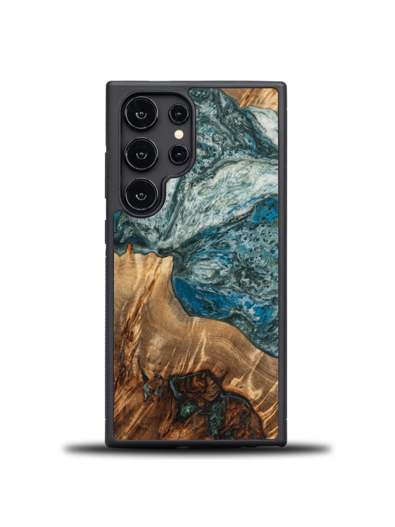 Resin & Wood Samsung S24 series case – Planets - Earth Resin & Wood Samsung S24 series case – Planets - Earth