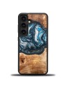 Resin & Wood Samsung S24 series case – Planets - Earth Resin & Wood Samsung S24 series case – Planets - Earth