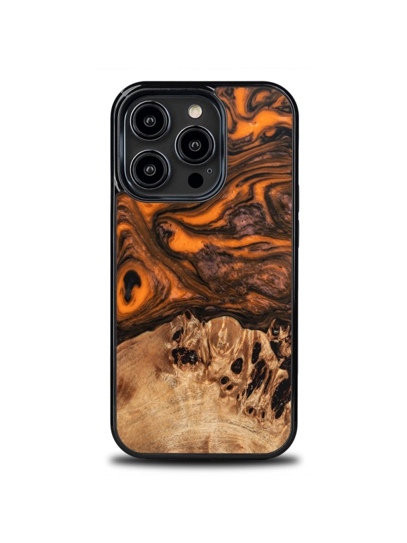Vaigust & puidust iPhone 15 seeria ümbris – Orange Vaigust & puidust iPhone 15 seeria ümbris – Orange