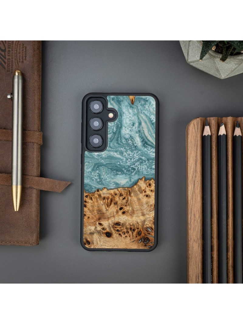 Resin & Wood Samsung S24 series case – Planets - Uranus Resin & Wood Samsung S24 series case – Planets - Uranus